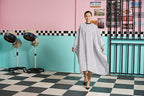 Professional Salon Cape Polyester Barber cape Hair Cut Cape,57”x66.8”,Black and White Stripes,C250023B-L