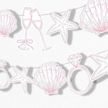 Pink Last Toast on The Coast Bachelorette Decor by BigDotofHappiness