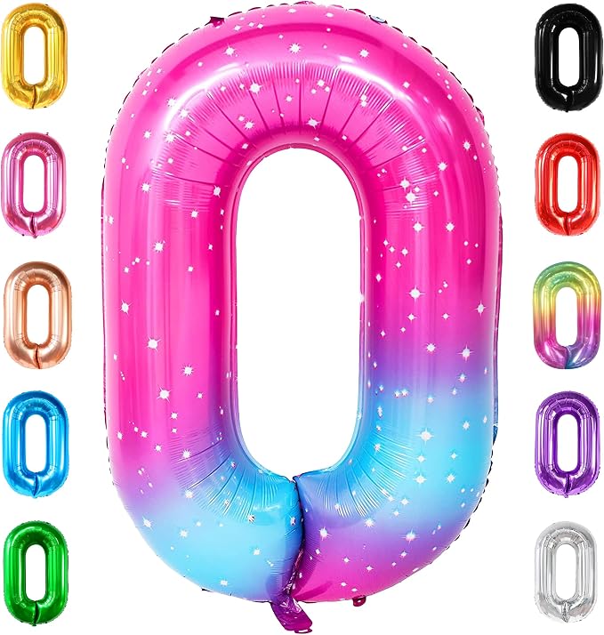 KatchOn 0 Rainbow Balloons Number by KatchOn
