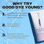 Good Dye Young Color Depositing Mask, DYEposit Color Depositing Conditioner, Toning Treatment, Tone & Enhance Color-Treated Hair - Semi Permanent Hair Dye, Vegan and Cruelty-Free (Chocolate) 4 fl oz
