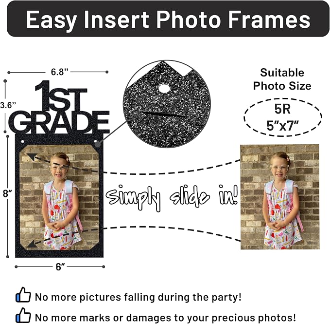 PartyHooman Graduation Photo Banner K-12, Kindergarten to 12th Grade - Image 3