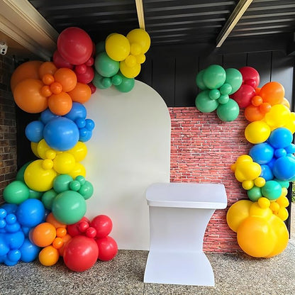Red Yellow Blue Green Balloons, Rainbow Cartoon Theme Primary Color Latex - Image 3