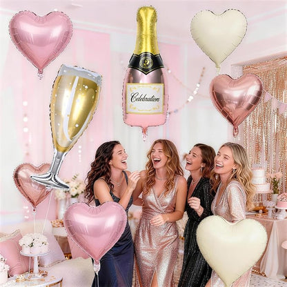 Champagne Balloons, Bachelorette Party Balloons - Image 3
