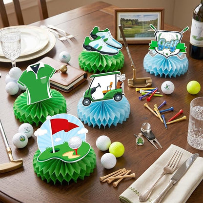 Golf Birthday Decorations Serve 24 Masters Party Supplies | Golf Plates - Image 9
