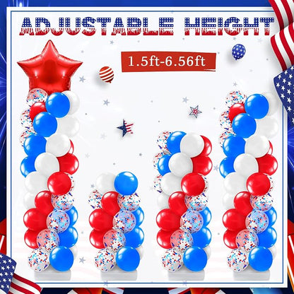 Kasyat 2 Sets 4th of July Balloon Column Stand Kit - Image 4