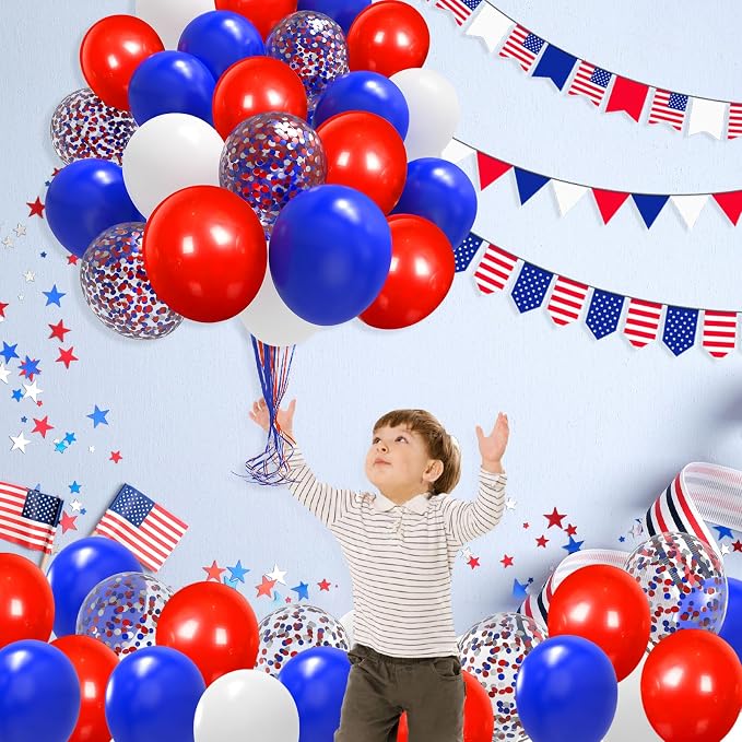 Red White and Blue Balloons - Image 6