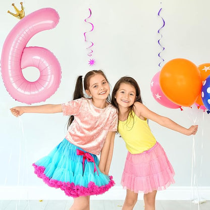 Giant Light Pink Number 6 Balloon - Image 2