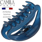 Camila Paris CP3081 French Hair Clip for Women, Blue, Girls Hair Claw Clip Jaw Fashion Durable and Styling Hair Accessories for Women, Luxury Ladies Strong Hold No Slip Grip Clamp, Made in France