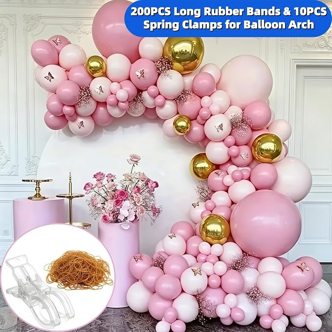 10 Pack Clear Balloon Arch Clips - Image 2