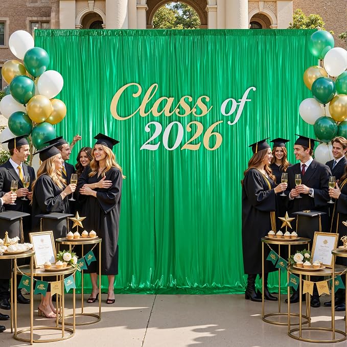 gogoparti 10x10FT Green Sequin Backdrop Curtain - Image 7
