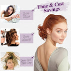 BARSDAR Copper Red Ponytail Extension - 10 Inch Short Wavy Drawstring Ponytail Hair Extensions for Women - Synthetic Comb Clip in Ponytail Hairpieces Fake Pony Tails - Copper Red
