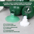 Tea Tree & Lavender Conditioner, Soothes Itchy, Dry Scalp, Refreshes, Hydrates, Detangles & Controls Frizz, Reduces Hair Loss, Lavender-Infused Nourishing Formula for All Hair Types, 16 fl oz