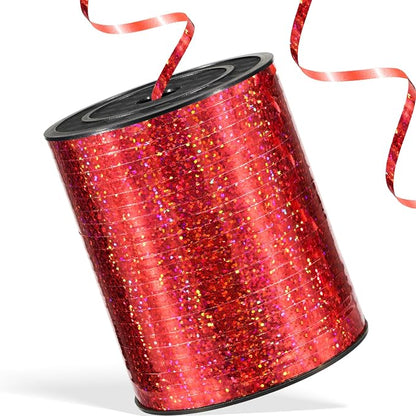 600 Yards Shiny Red Curling Ribbon 1/5‘’ Shiny Red Balloon String by Unknown