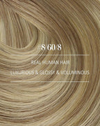YoungSee Clip in Hair Extensions Balayage Light Brown Mix Platinum Blonde Clip in Extensions Real Human Hair Light Brown Soft Remy Hair Clip ins Extensions 120G 18Inch 7Pcs