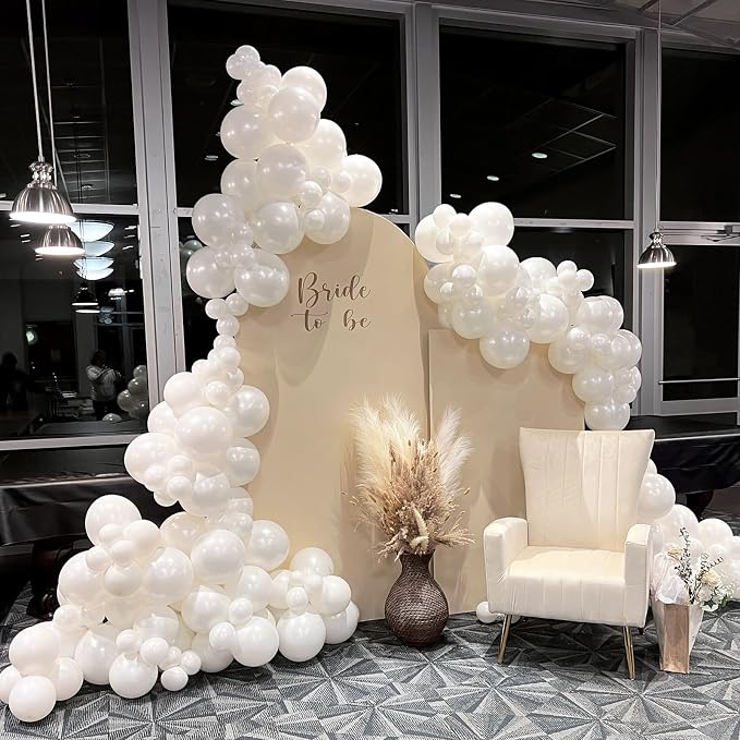 Pearl White Balloons 12 inch - Image 6