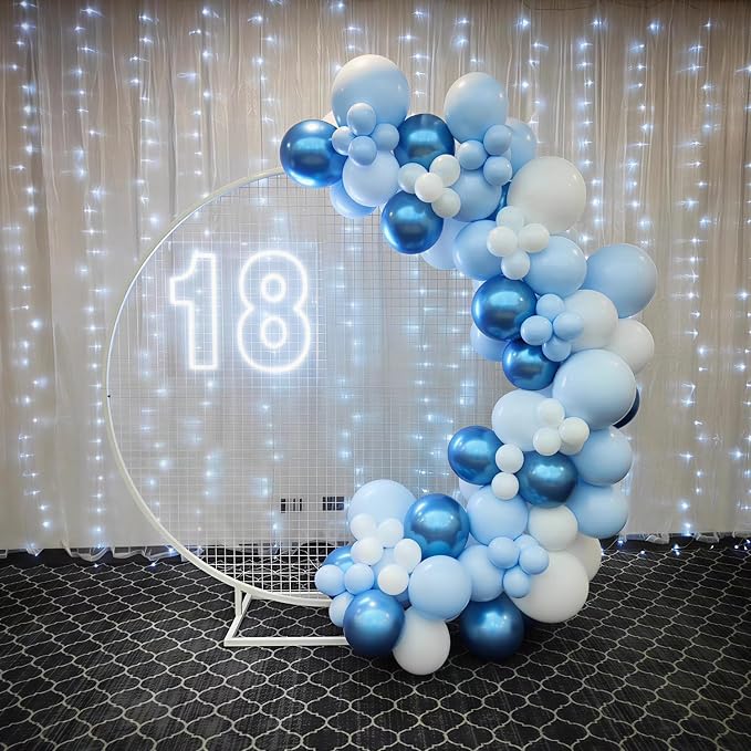 Blue and White Balloons for Baby Shower Bridal Shower Birthday Decorations | - Image 4