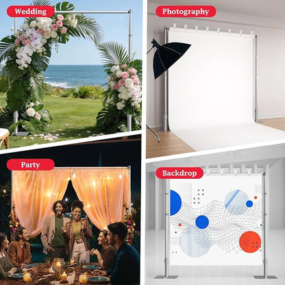 EMART 10x10ft Heavy Duty Backdrop Stand Frame - Image 7
