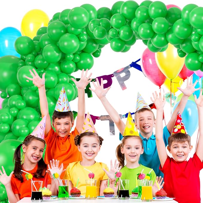 114pcs Green Balloons Kit - Image 6