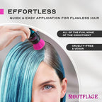 Rootflage Fun Temporary Hair Color Powder - Works on All Hair Colors - Shampoos Out Easily (05 Peacock Blue)