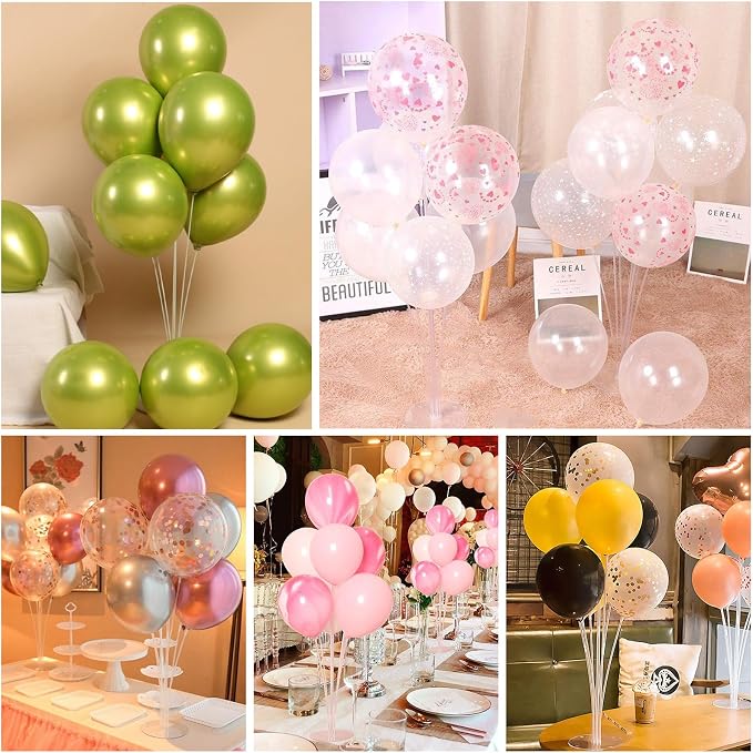 10 Sets Balloon Stand Kit, Reusable Clear Balloon Stands - Image 6
