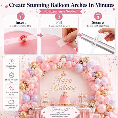 Pinkunn 20 Pack Balloon Arch Decor Kit - Image 4