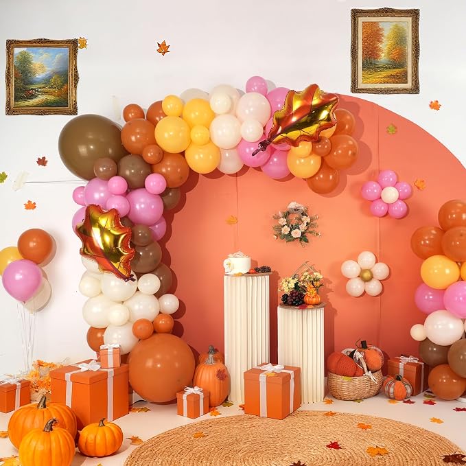Fall Pink Balloons Garland Arch Kit - Image 8