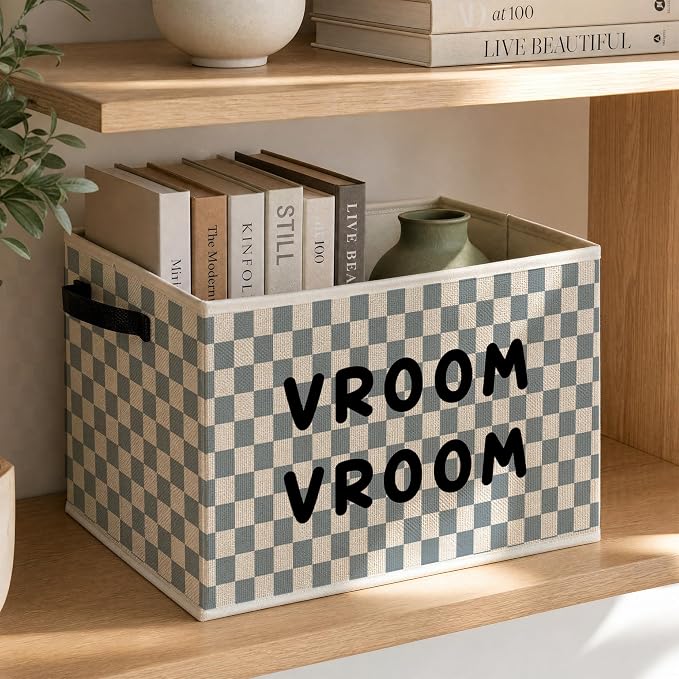 Race Car Boy Nursery Foldable Storage Bins Box - Image 3