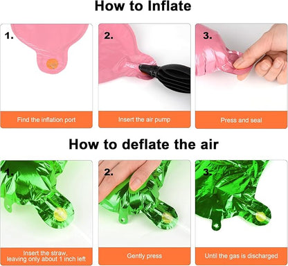 52 pcs Green Foil Letter Balloons - Image 5
