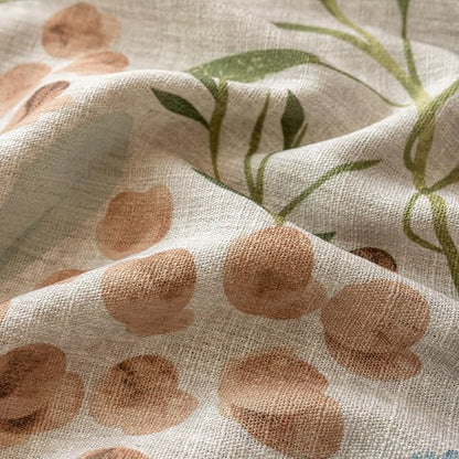 ENJOYBRIDAL Floral Curtains 63 Inch Long Bedroom Decor Drapes Short Semi Sheer - Image 4