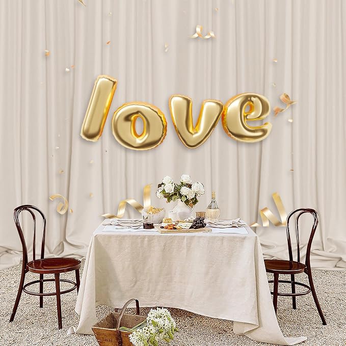 Beige Backdrop Curtains 10ft x 10ft - Image 4