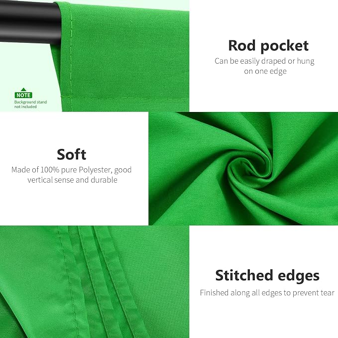 NEEWER 6x9 feet/1.8x2.8m Photo Studio 100% Pure Polyester Collapsible Backdrop - Image 6