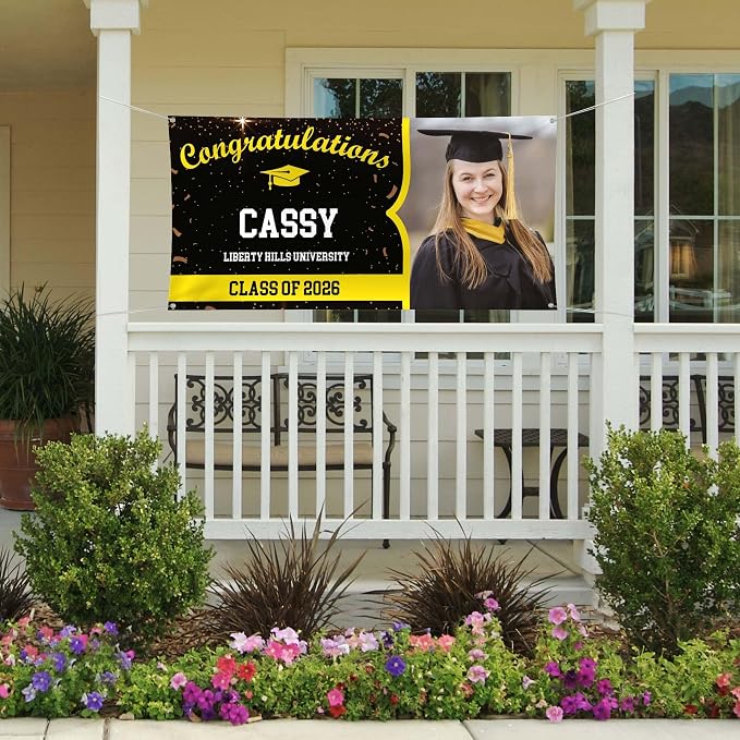 Graduation Banner, Personalized Image And Text - Image 4