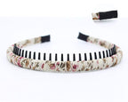 Fashion Comfy Short Headband - Non-Slip Hair Hoop Teeth Comb Hairband for Women & Girls (4 Colors)