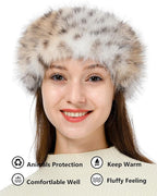 sy soul young Faux Fur Headband with Elastic for Women's Winter Earwarmer Earmuff