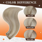 Full Shine Human Hair Clip in Extensions Golden Blonde Highlights Medium Blonde Seamless Hair Extensions Clip in Blonde Invisible Clip ins Natural 18 Inch 3 PCS 60 G