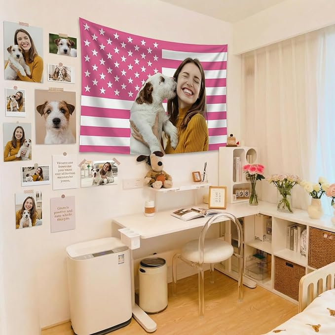 Custom Pink American US Flag - Image 5