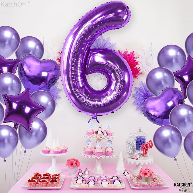 KatchOn Giant Purple 6 Balloon - Image 8