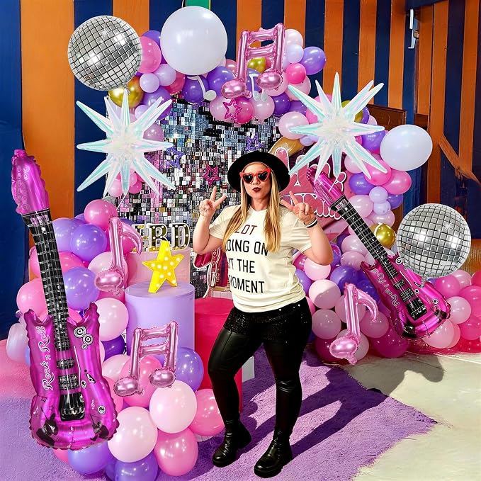 10pcs Music Party Foil Balloons Set - Image 6