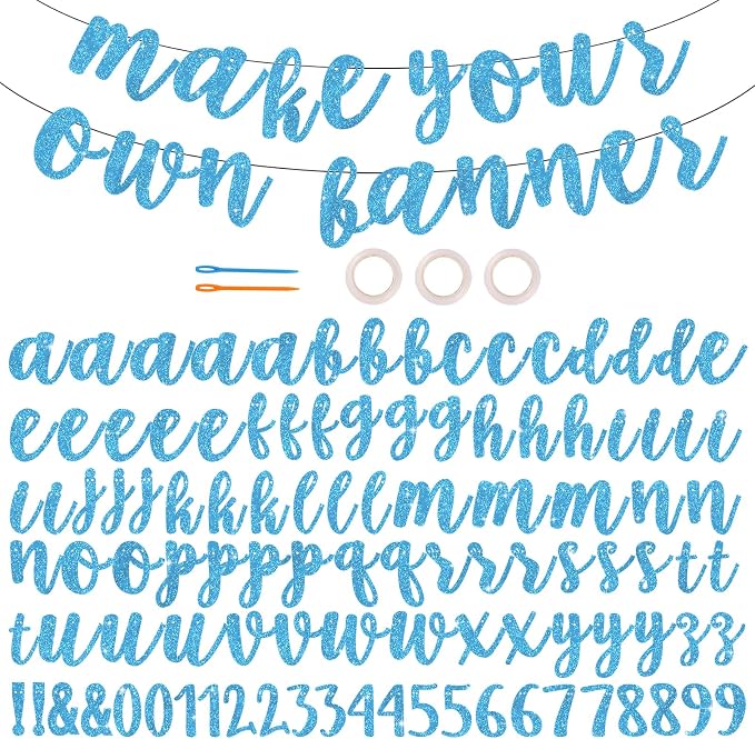 BEISHIDA 116 PCS A-Z DIY Letter Banner Kit Make Your Own Banner，Including 111 by Beishida