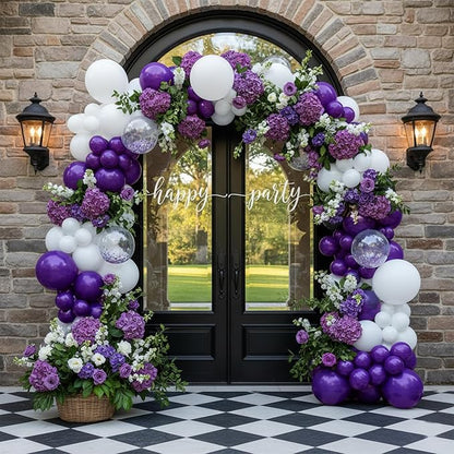 Patimate Dark Purple Balloons 100 Pack 12 Inch Dark Purple Latex Balloons - Image 6