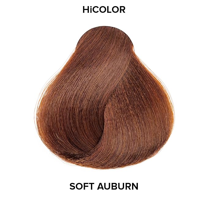 L'OREAL TECHNIQUE HiColor Browns & Blondes Permanent Hair Color - Lifts Dark Hair in One Step Leaving No Brassiness, Rich and Smooth Creme Formula, Intense & Long-Lasting, H5 Soft Auburn