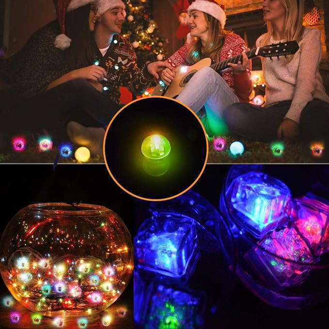 100pcs Balloon Lights, Long Standby Time Mini Ball Light, Round LED Multicolor - Image 4