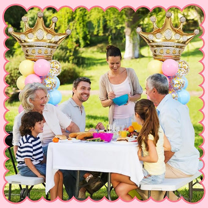Pastel Princess Party Balloon Column Stand Arch Kit Set of 2 - Image 9