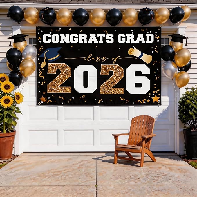 Class of 2026 Graduation Banner 47x67" - Image 2