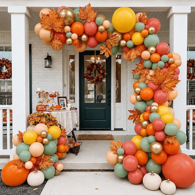 Fall Balloon, Thanksgiving Harvest Birthday Party Decor - Image 5