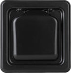 NO-PEST VENT, Exclusive Dual Door Dryer Vent Cover Outdoor 4 inch, Made in USA w Highest UV Resistant Plastic in any Outdoor Vent Cover, No Lint Collecting Screen (Onyx, 4” Metal Vent With Duct Tube)