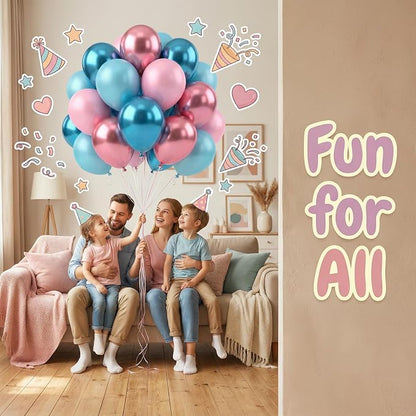 Pink and Blue Balloons Set - Image 4