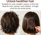 Scraping Massage Comb, Wooden Scalp Massager with Wide & Fine Tooth Scalp Relaxation Tool for Hair Caring Gift