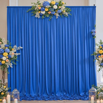 50ftx10ft Wrinkle Free Royal Blue Backdrop Curtains - Image 8
