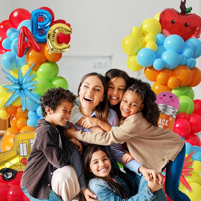 2 Sets Back to School Decorations Adjustable Balloons Column Stand Kit - Image 7
